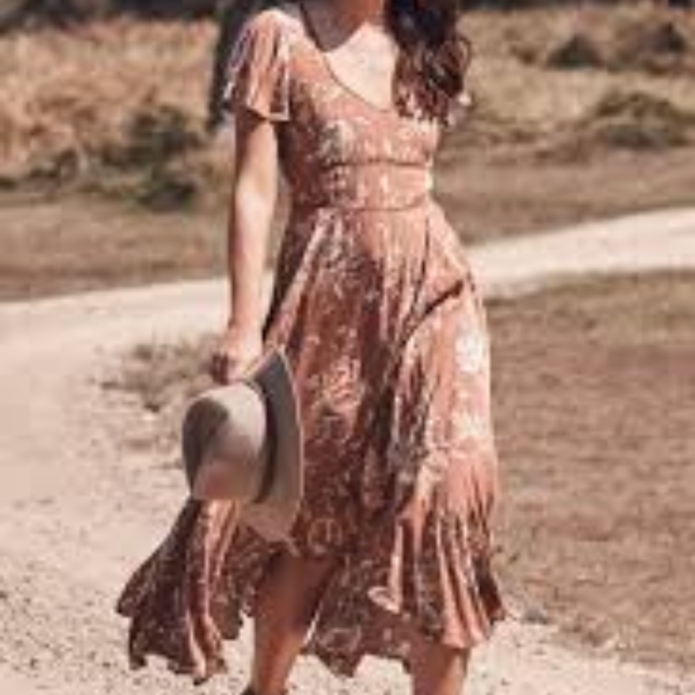 Spell Rosa Garden Party Dress - Small